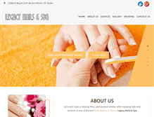 Tablet Screenshot of legacynailspa.com